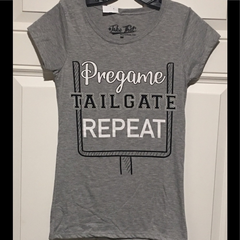 Football Theme Shirt By Bailey Apparel Sz Medium